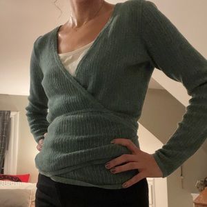 Fat face wrap sweater